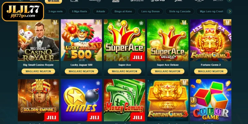 Mga sikat na kategorya ng laro ng JLJL77 Slots na sulit piliin