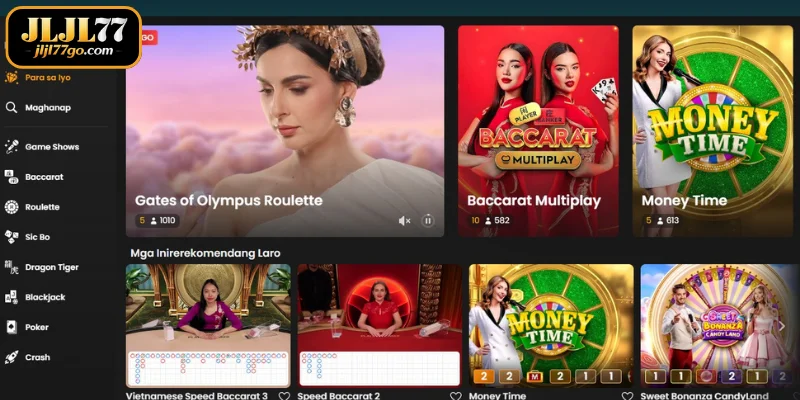 Panimula sa Live Casino ng JLJL77